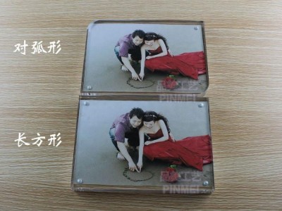 High-grade transparent acrylic magnet arc Angle of 7 inch frame