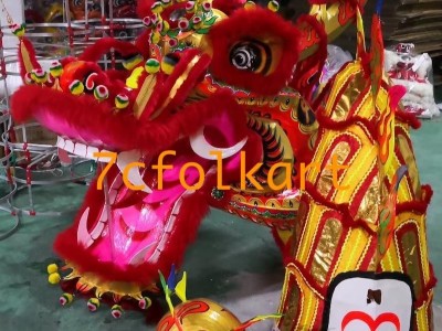 Chinese southern red golden dragon