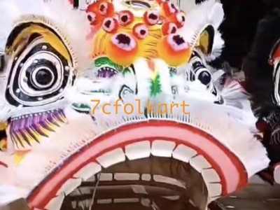 Traditional lion head in different color