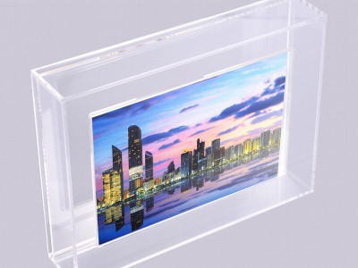 New design wall mount or table top display  magnet acrylic photo frame