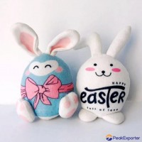 14cm stuffed rabbit printing for Easter day decoration