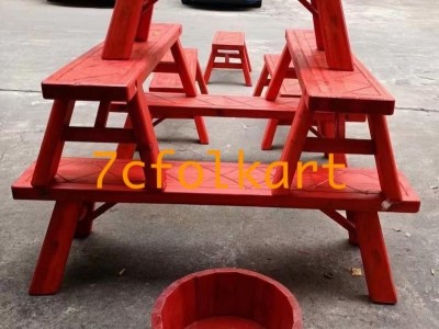 Benches for lion dance