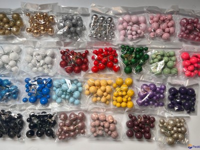faux balls cake decoration topper foam ball glitter balls cake toppers