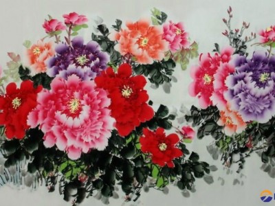 China painting - national beauty and heavenly fragrance Peony