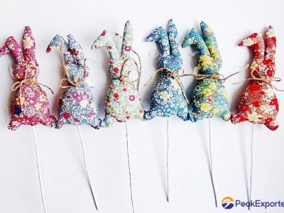 soft bunny with sticking for flower decoration,etc