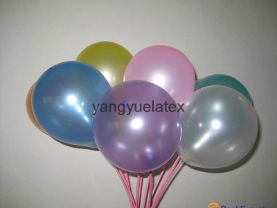 10 inch 2.2g beautiful pearl Round yellow balloon