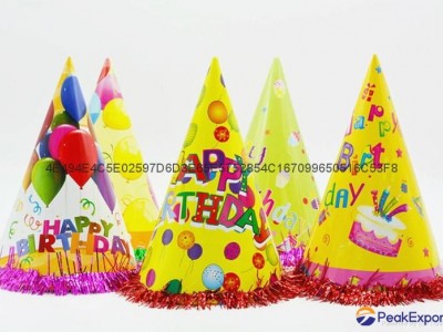 Birthday hat / paper hat / clown brush / party hat / carnival hat