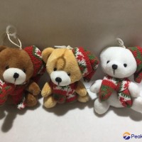 Christmas scarf sitting bear