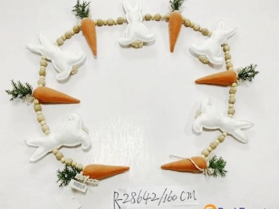 160cm carrot and rabbit plush string hanger for decorate or advertisement Easter