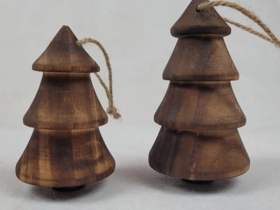 Solid wood Christmas tree ornaments, household ornaments, Christmas tree pendant