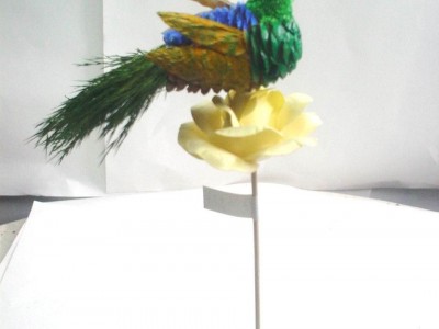 Handmade peacock