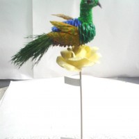 Handmade peacock