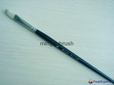 Wooden Handle Bleached Chungking Bristle Artist paint Brush (577)