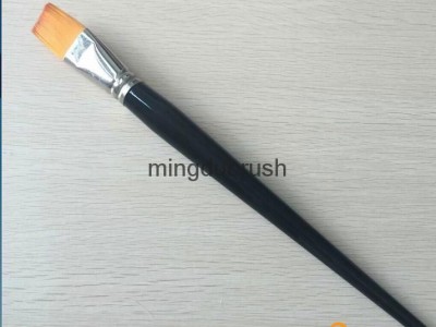 Black Wooden Handle Nickel-Plated Brass Synthetic Artist paint  Brush (239)