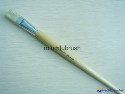 Bleached Chungking Bristle flat artist paint Brush (579)