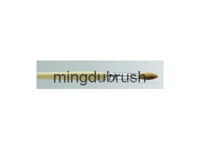 Nickel-Plated Brass Weasel Artist paint Brush with Yellow Wooden Handle (105)