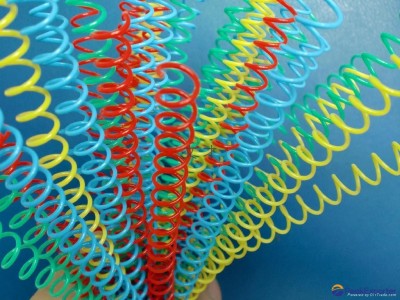 6.4mm Plastic spiral rings PVC single binding coils for books binding