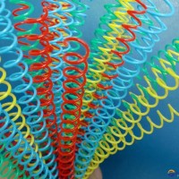 6.4mm Plastic spiral rings PVC single binding coils for books binding