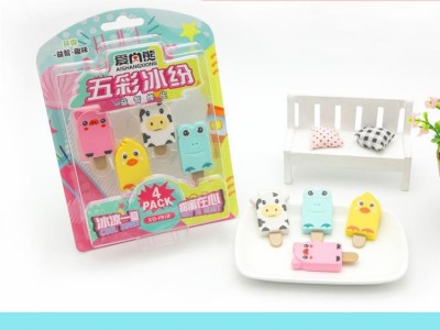 Soododo XD1912 Puzzle Animal Popsicle Eraser
