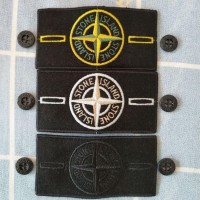 wholesale original newest stone island label for long t shirt hoodies clothing