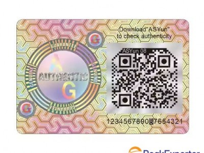 Customized Logo QR Code 3D Hologram Sticker