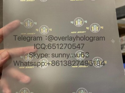 NJ Laminate sheet hologram NJ ID hologram