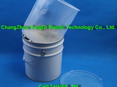Plastic and steel pail liners