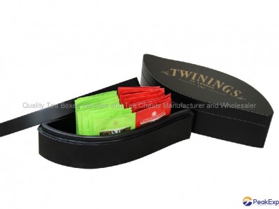 Handcrafted Leaf Shaped Wooden tea Gift Packaging Box