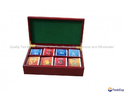 Rich Mahogany Handcrafted Tea Chest Wood