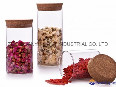 high borosilicate glass tube with cork,cylinder glass jar