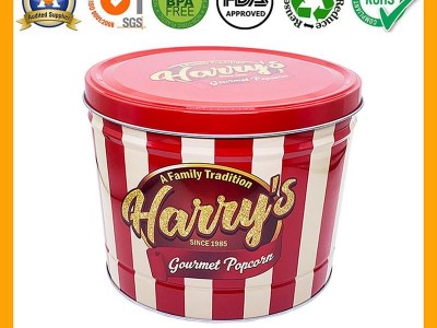 2 Gallon Empty Popcorn tins for Sale