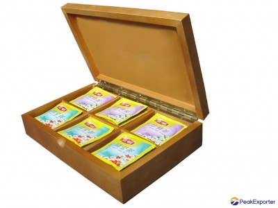 Beautifully Crafted Solid Wooden Tea Box