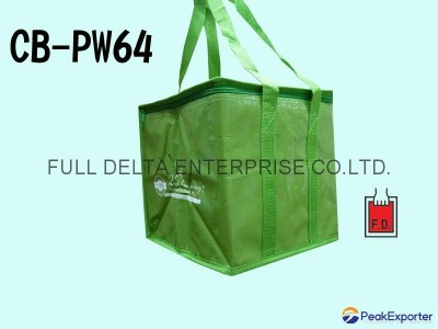 Woven cooler bag for food