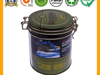 Custom Tin Tea Caddy With Airtight Lid BR1202 Manufacturer