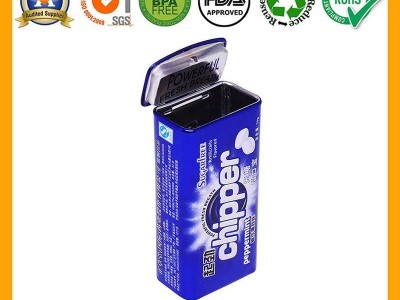 Popular Hinged Mint Candy Tin Box BR1554 Factory