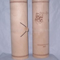 Single wood wine box