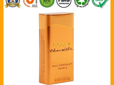 GODIVA Hinged Milk Chocolate Tin Box BR1557 Factory