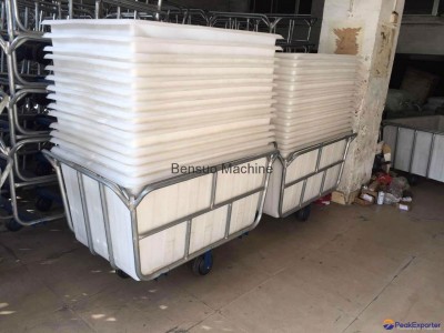 Plastic laundry Trolley Washing trolley