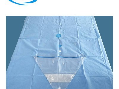 CE ISO13485 Approved Disposable TUR Urology Surgical Drape with Finger Cot