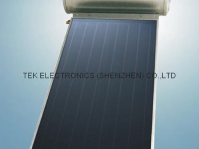Flat panel solar water heater