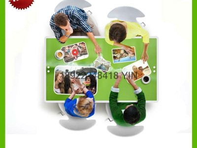 Multimedia touch table used in the restaurant