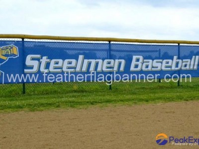 Custom fence mesh banner