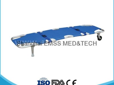 2 Fold Wheeled Foldable Stretcher