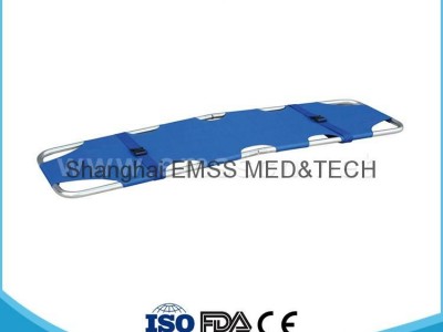 2 Fold Aluminum Alloy Flat Foldaway Stretcher