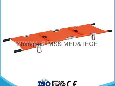 2 Fold Aluminum Alloy Foldable Pole Stretcher