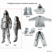 fire fighting fireman aluminized suit