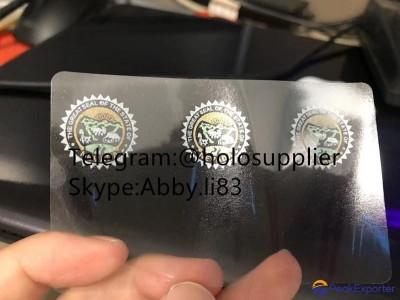 New Nevada hologram NV overlay NV laminate