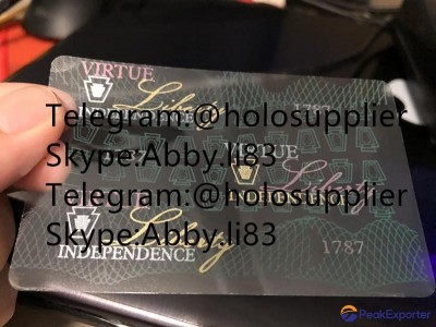 PA hologram Pennsylvania state overlay PA laminate