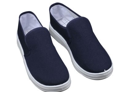 PVC PU SPU ESD Cavans Leather Static Fabric Shoes