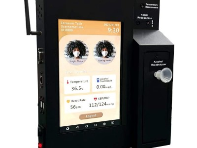 Non-Touch Breathalyzer with Cloud Healthy Check System